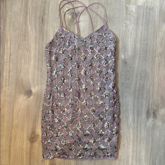 NWOT Endless Rose Anthropologie Sequin Mini Dress - Picture 1 of 5